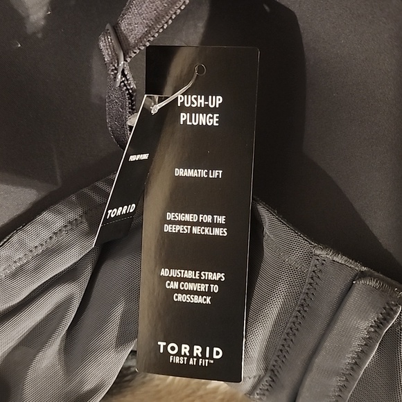 Torrid Push-up Plunge in Grey 50C - Picture 3 of 8